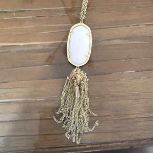 White Kendra Scott Rayne Necklace